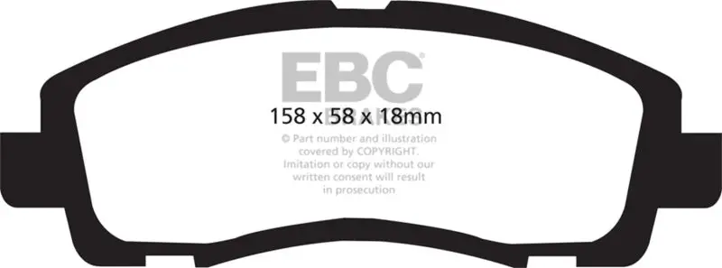 Ebc 09-14 Acura Tl 3.5 Ultimax2 Front Brake Pads 1