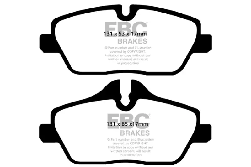 Ebc 14+ Bmw I3 Electric Ultimax2 Front Brake Pads 1