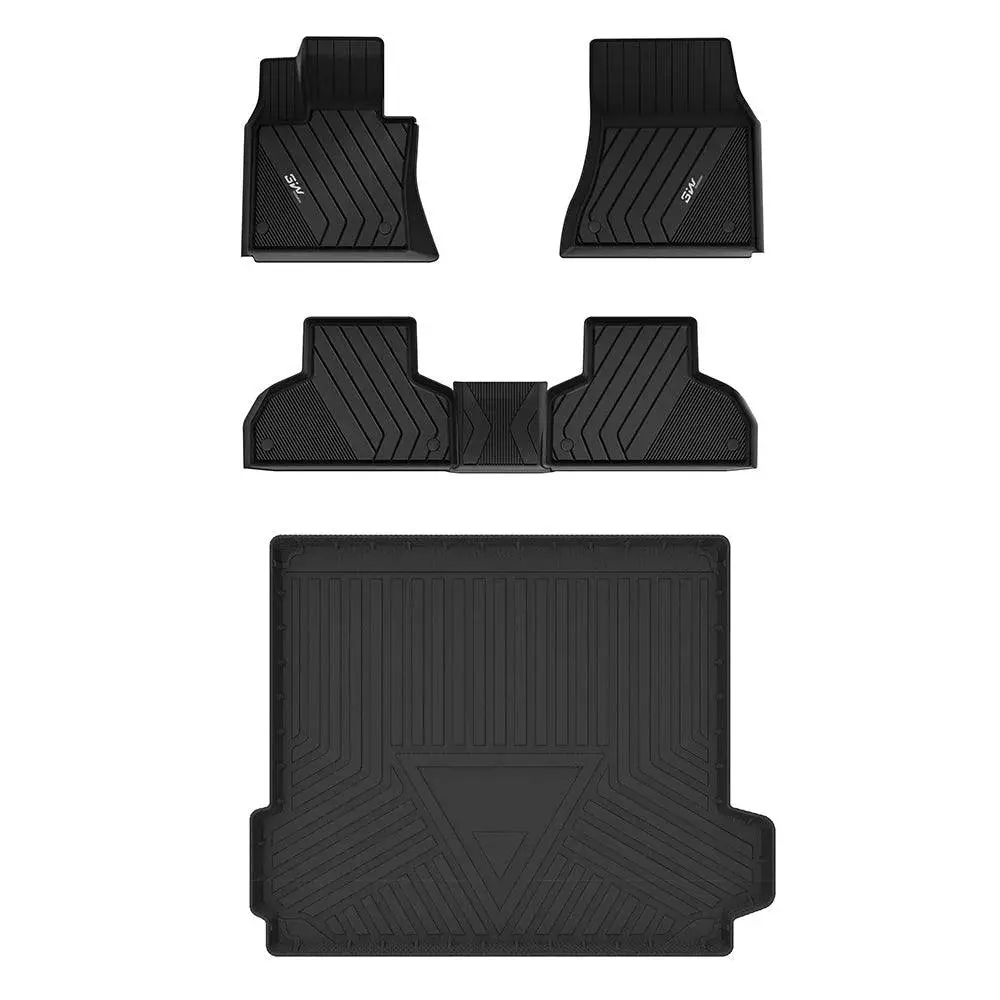 3W Bmw X5 2014-2018 Custom Floor Mats / Trunk Mat Thorex™ All-Weather Protection 1