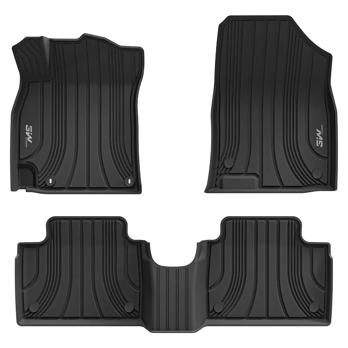 3W Hyundai Elantra (Not For Hybrid) 2021-2026 (Only For Gas & Automatic)/ Elantra N 2022-2026 (Only Fit Automatic) Custom Floor Mats Thorex™ All-Weather Protection 1