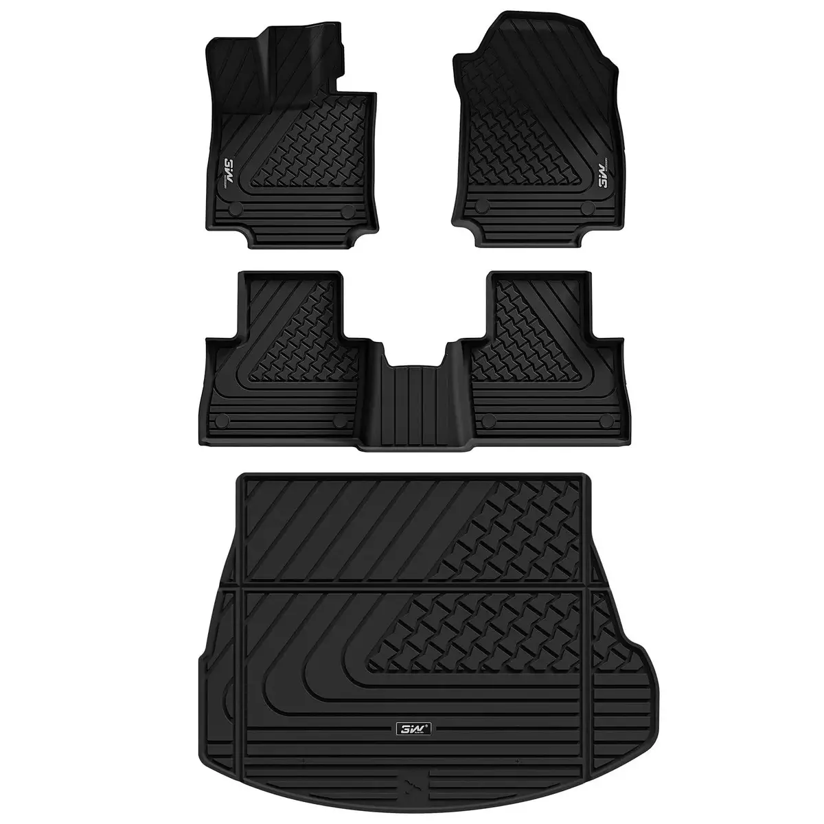 3W Lexus Nx 2022-2026 (Not For Hybrid) Custom Floor Mats Thorex™ All-Weather Protection 1