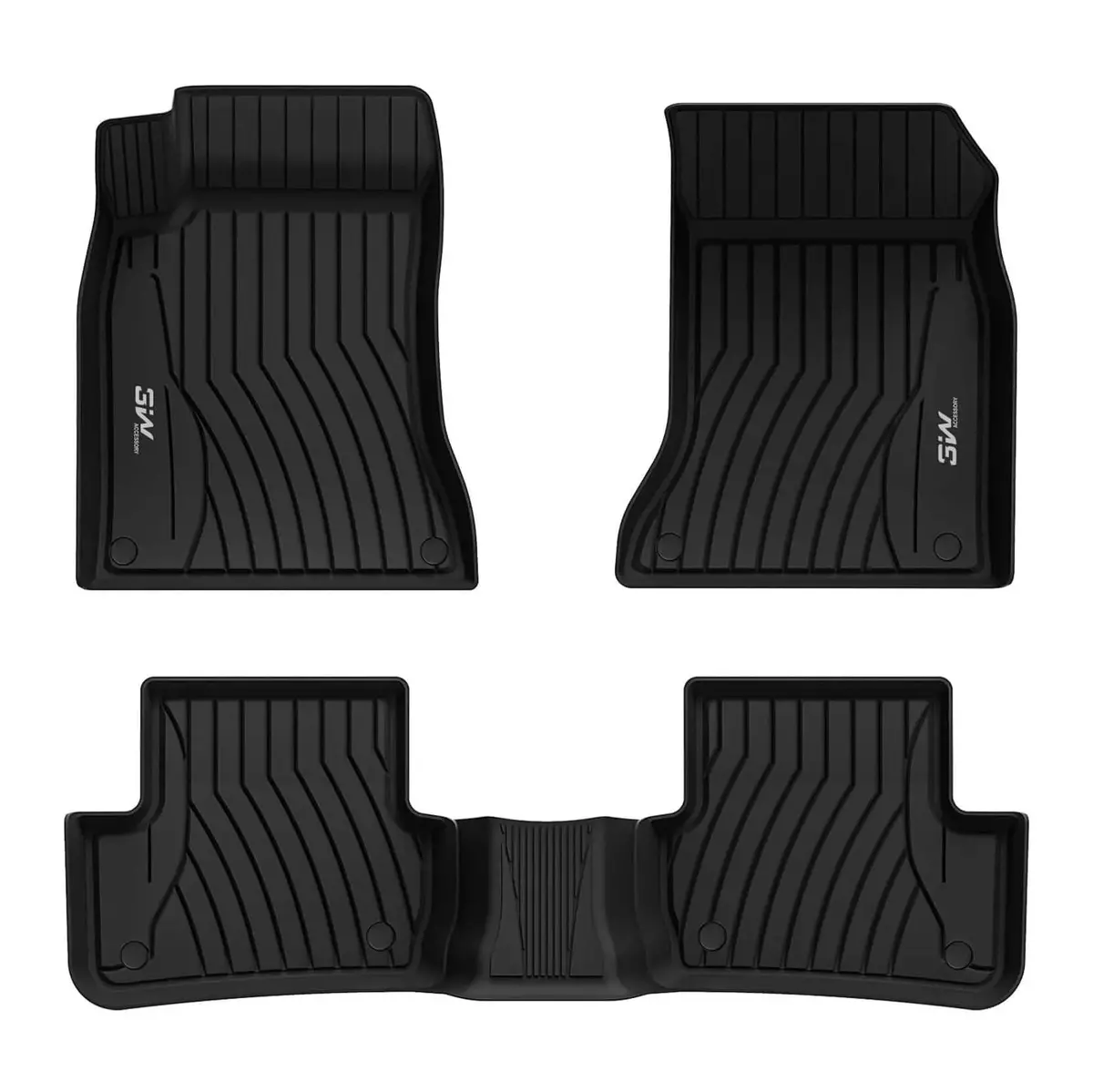 3W Mercedes-Benz Gla 2021-2025 Custom Floor Mats Thorex™ All-Weather Protection 1