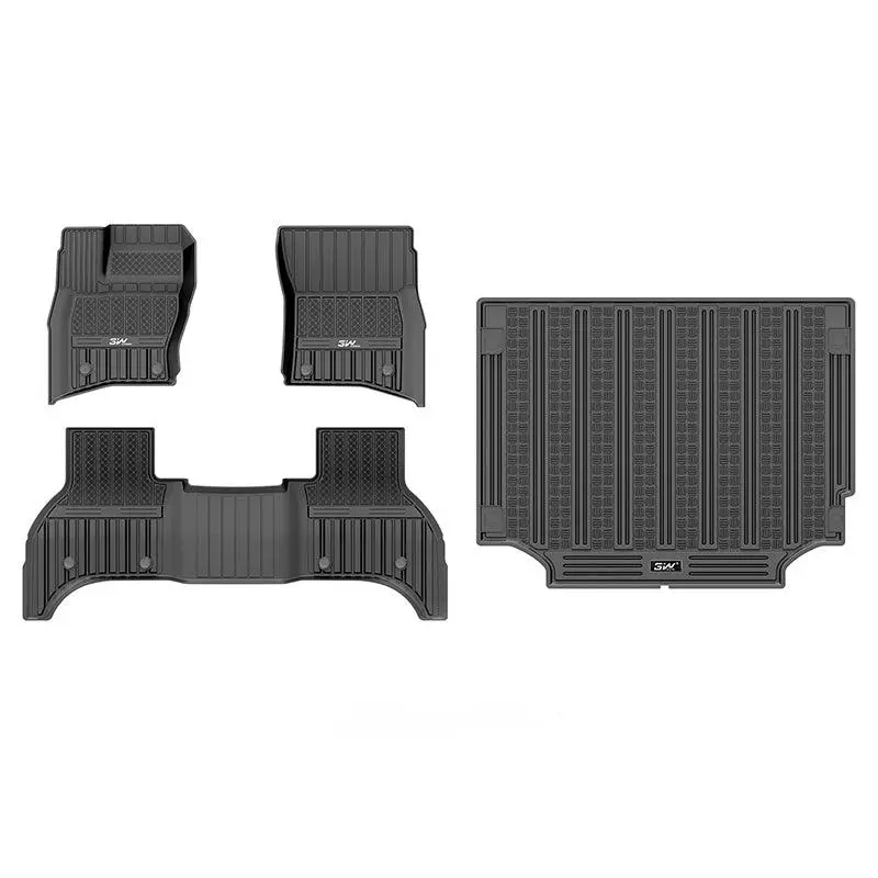 3W Land Rover Defender 110 2020-2026 Custom Floor Mats / Trunk Mat Thorex™ All-Weather Protection (Full 4 Doors 5 Seat Only) 1