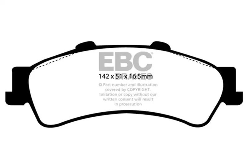 Ebc 01-05 Cadillac Deville 4.6 Hd Ultimax2 Rear Brake Pads 1