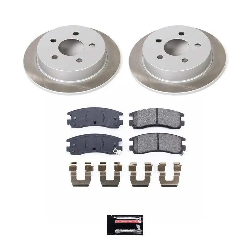 Power Stop 97-03 Pontiac Grand Prix Rear Semi-Coated Rotor Kit 1