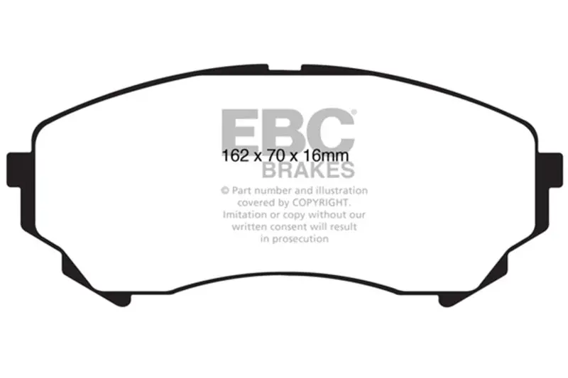 Ebc 08-13 Cadillac Cts 3.6 (315Mm Rear Rotors) Ultimax2 Front Brake Pads 1