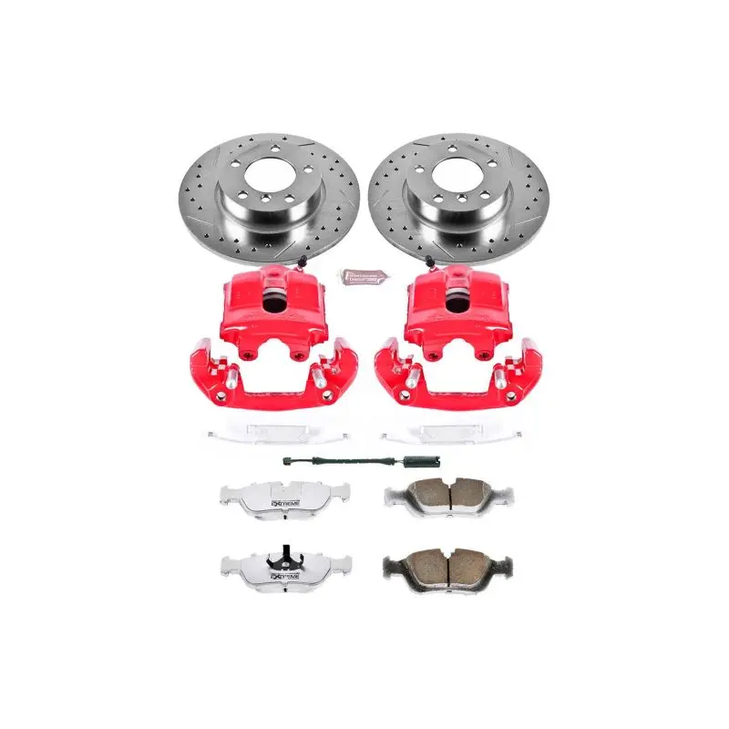 Power Stop 1999 Bmw 318Ti Front Z26 Street Warrior Brake Kit W/Calipers 1