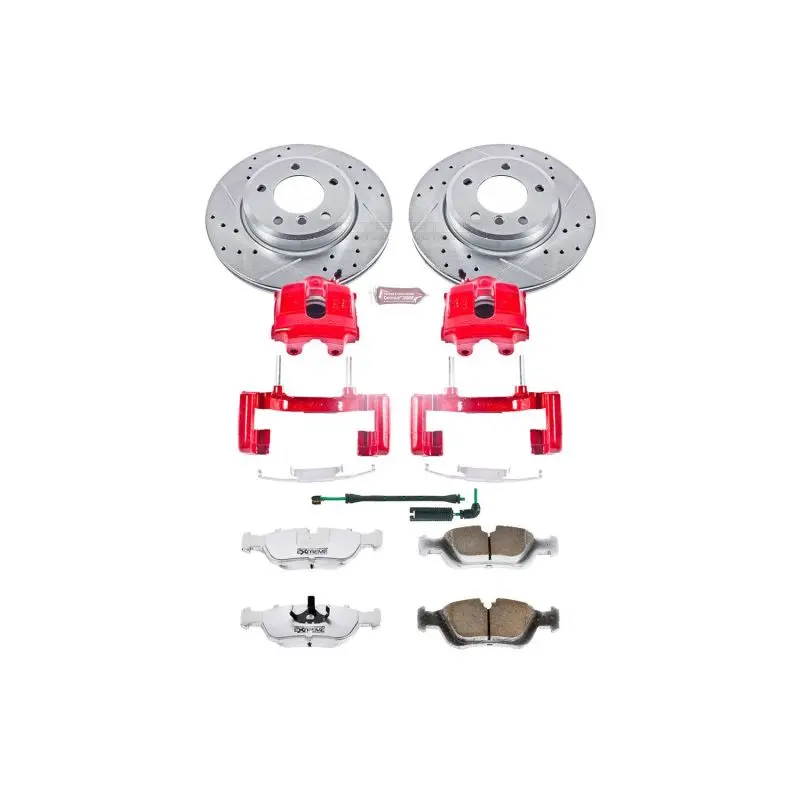 Power Stop 01-05 Bmw 325Xi Front Z26 Street Warrior Brake Kit W/Calipers 1