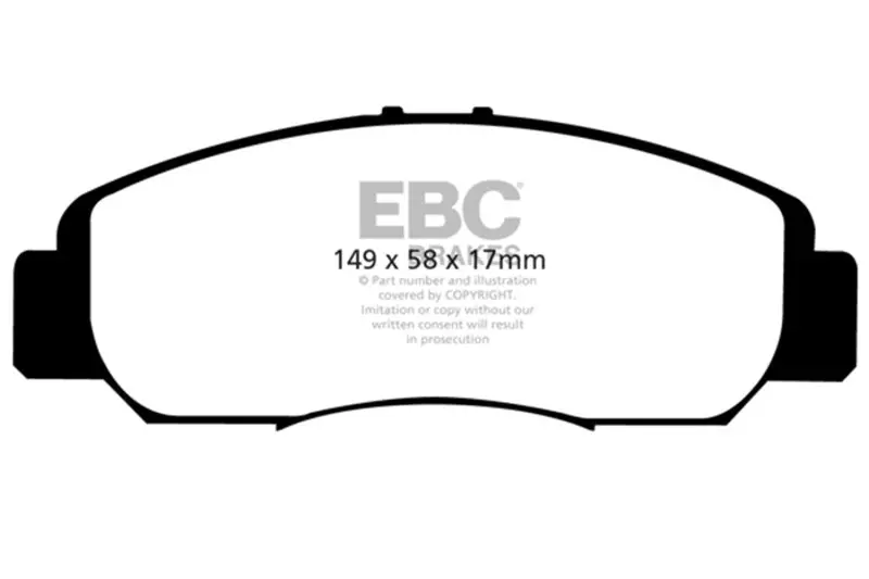 Ebc 06-11 Acura Csx (Canada) 2.0 Ultimax2 Front Brake Pads 1