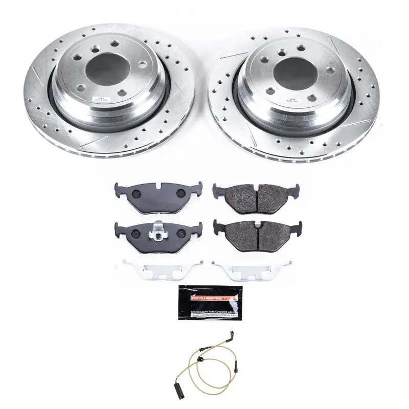 Power Stop 99-03 Bmw 540I Rear Track Day Brake Kit 1