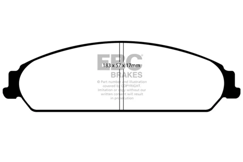 Ebc 13-14 Chrysler 200 3.6 Ultimax2 Front Brake Pads 1