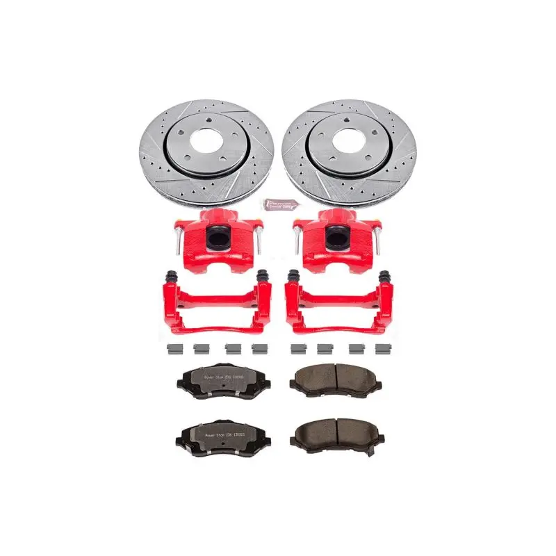Power Stop 08-16 Chrysler Town And Country Front Z36 Truck & Tow Brake Kit W/Calipers 1