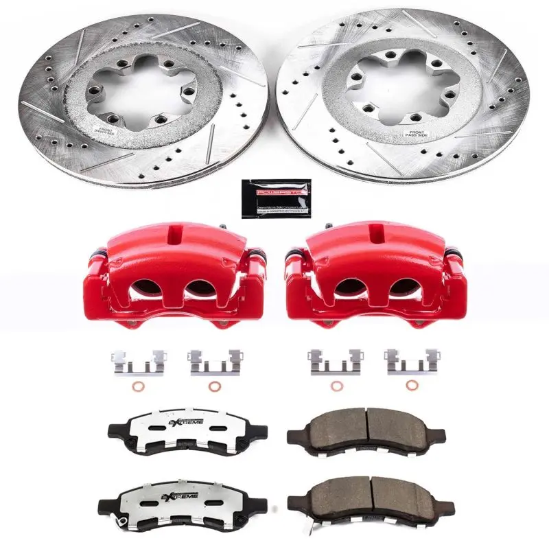 Power Stop 09-12 Gmc Canyon Front Z36 Truck & Tow Kit W/Cals 1