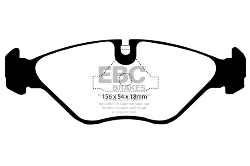 Ebc 90-98 Saab 9000 2.0 Ultimax2 Front Brake Pads 1