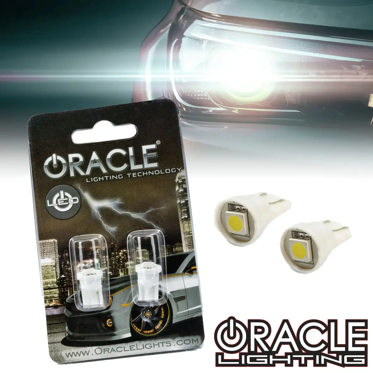Oracle Lighting T10 1 Led 3 Chip Bulbs (Pair) 1