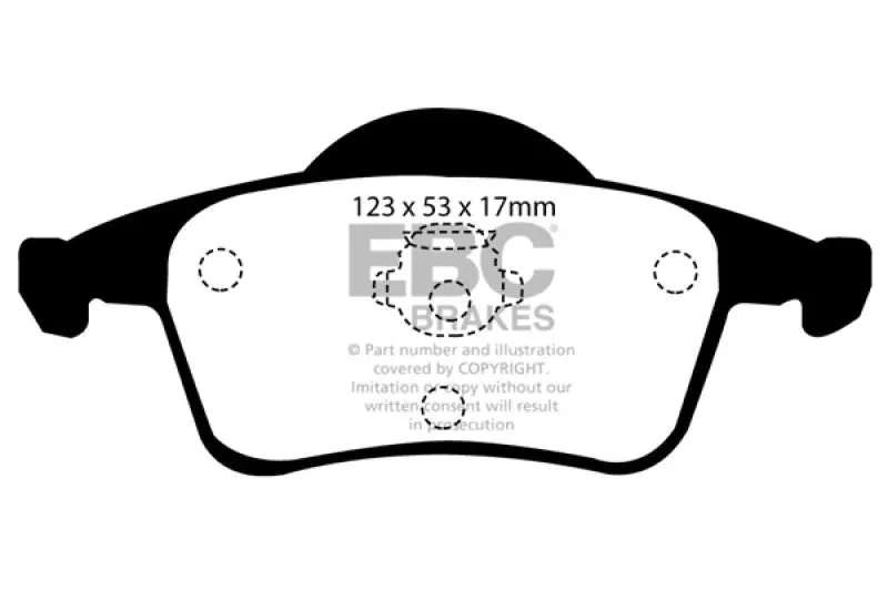 Ebc 01-05 Volvo S60 2.3 Turbo T5 Ultimax2 Rear Brake Pads 1