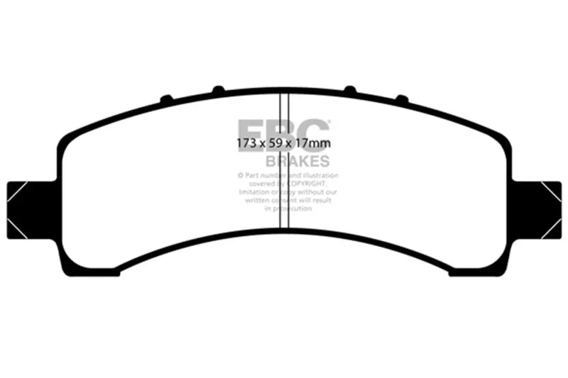 Ebc 02 Cadillac Escalade 5.3 (Akebono Rear Caliper) Ultimax2 Rear Brake Pads 1