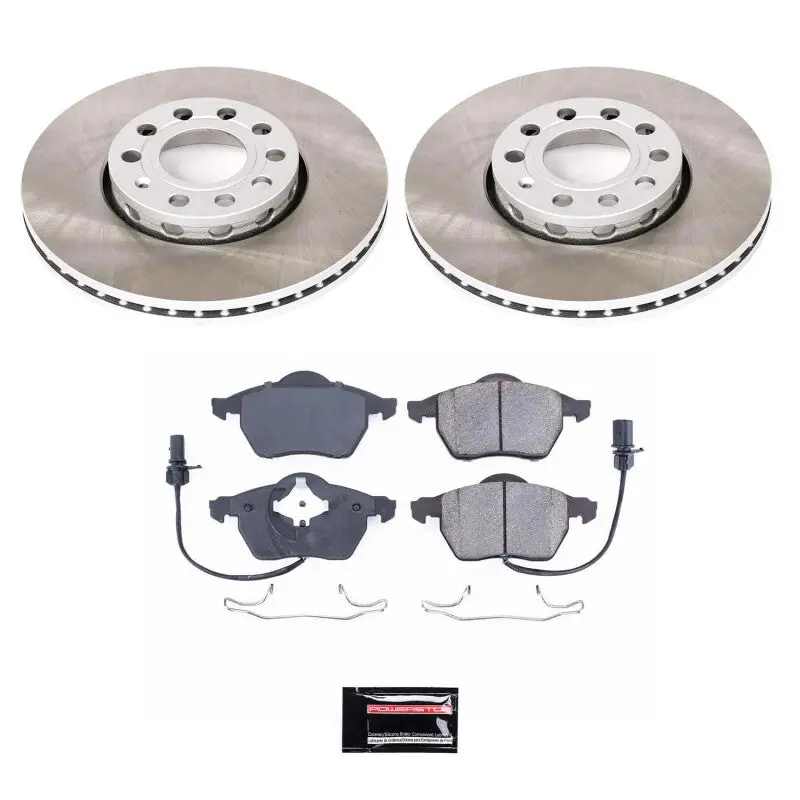 Power Stop 99-05 Volkswagen Passat Front Semi-Coated Rotor Kit 1