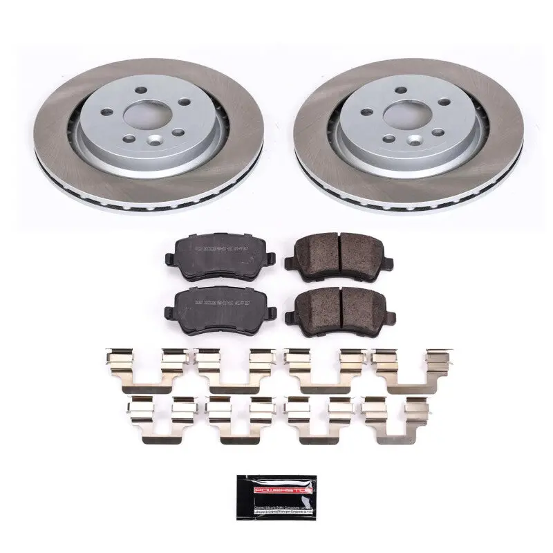 Power Stop 08-16 Volvo Xc70 Rear Semi-Coated Rotor Kit 1