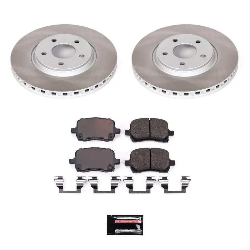 Power Stop 04-07 Saturn Ion Front Semi-Coated Rotor Kit 1
