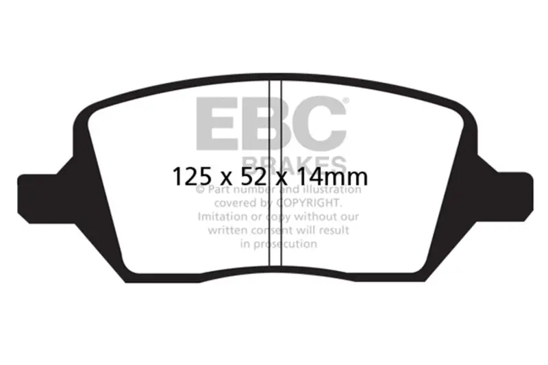 Ebc 04-05 Buick Terraza 3.5 Fwd Ultimax2 Rear Brake Pads 1
