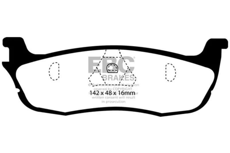 Ebc 97-99 Ford Expedition 4.6 2Wd Ultimax2 Rear Brake Pads 1