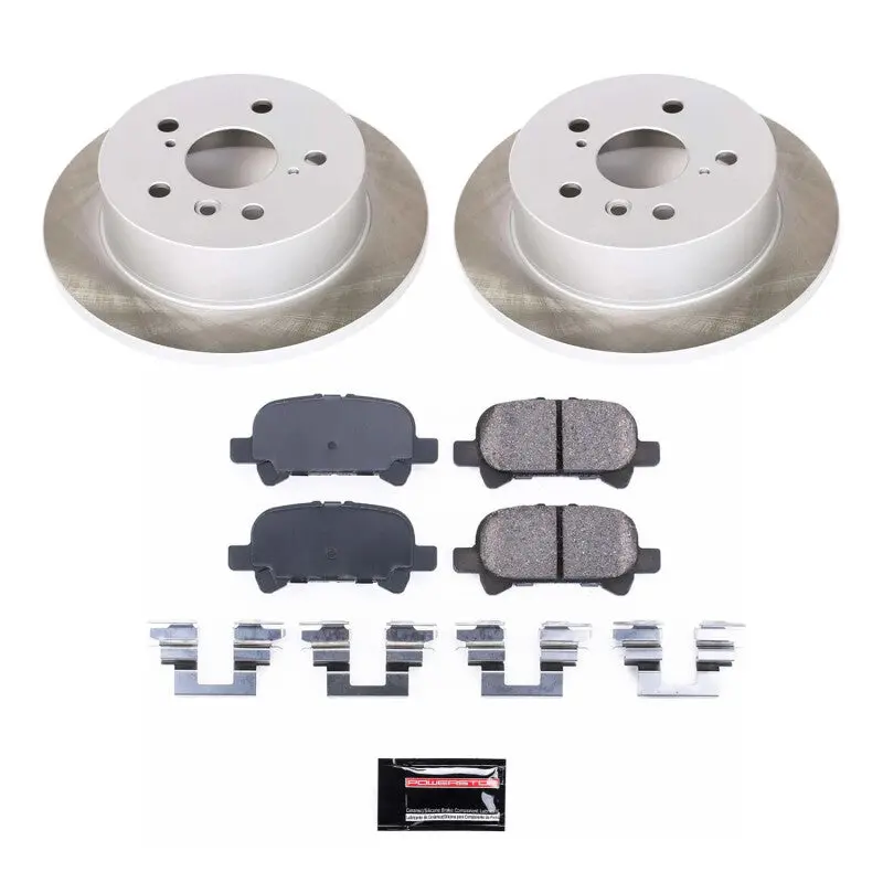 Power Stop 04-08 Toyota Solara Rear Semi-Coated Rotor Kit 1