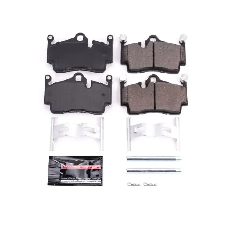 Power Stop 17-18 Porsche 718 Boxster Rear Z23 Evolution Sport Brake Pads W/Hardware 1