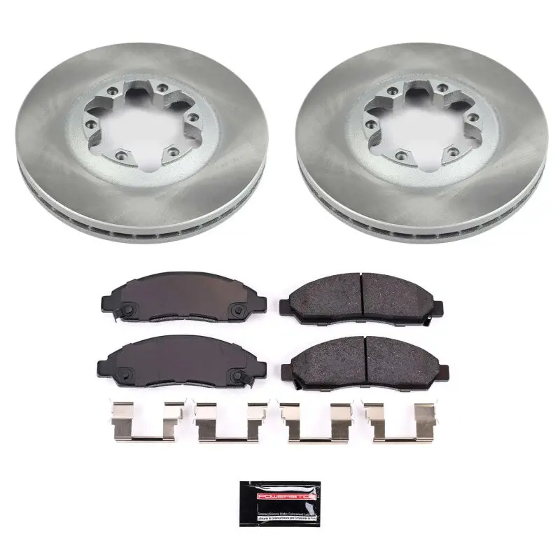 Power Stop 07-08 Isuzu I-370 Front Semi-Coated Rotor Kit 1