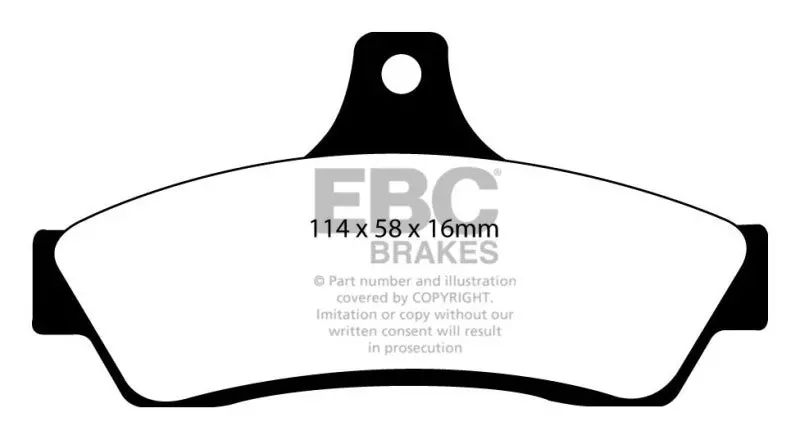 Ebc 03-04 Pontiac Gto 5.7 (Solid Rear Rotors) Ultimax2 Rear Brake Pads 1