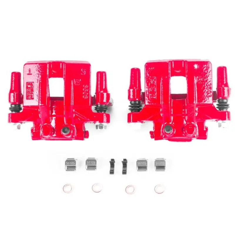 Power Stop 12-14 Chrysler 200 Rear Red Calipers W/Brackets - Pair 1