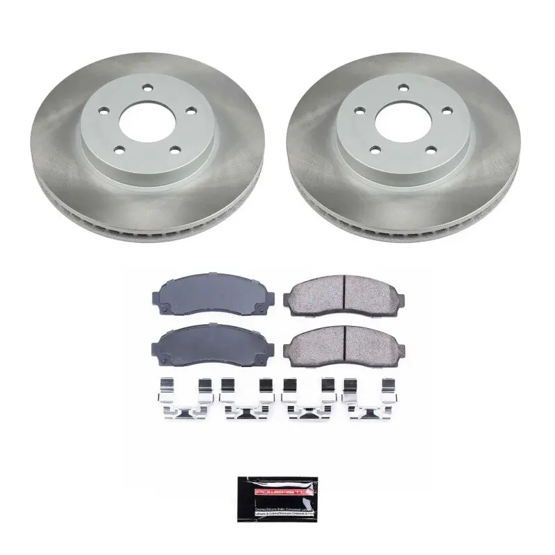 Power Stop 02-07 Saturn Vue Front Semi-Coated Rotor Kit 1