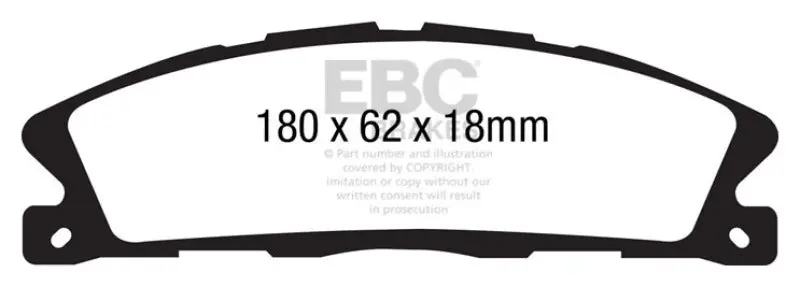 Ebc 13+ Ford Explorer 3.5 Twin Turbo 4Wd Ultimax2 Front Brake Pads 1