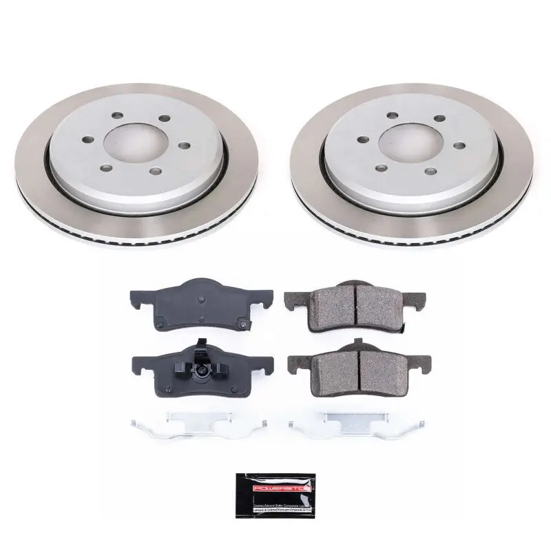 Power Stop 03-06 Lincoln Navigator Rear Semi-Coated Rotor Kit 1