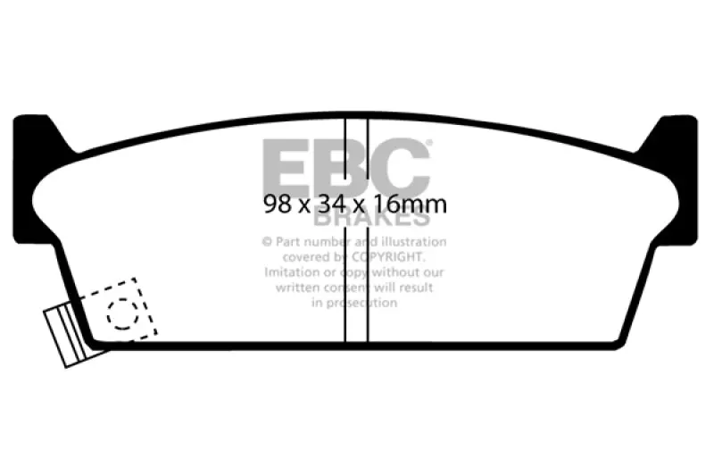 Ebc 90-93 Infiniti M30 3.0L Ultimax2 Rear Brake Pads 1