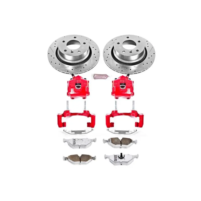 Power Stop 03-08 Bmw Z4 Rear Z26 Street Warrior Brake Kit W/Calipers 1
