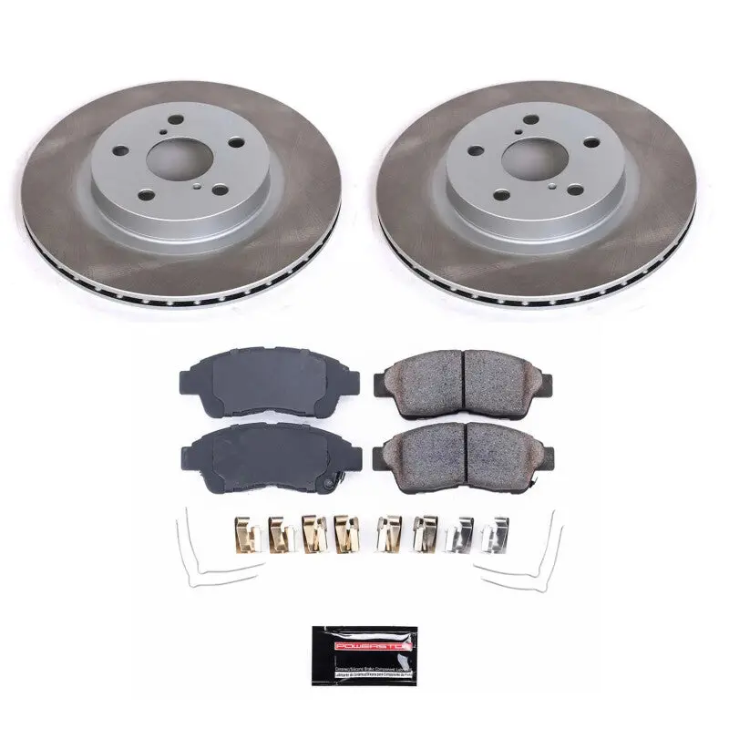 Power Stop 96-03 Toyota Rav4 Front Semi-Coated Rotor Kit 1