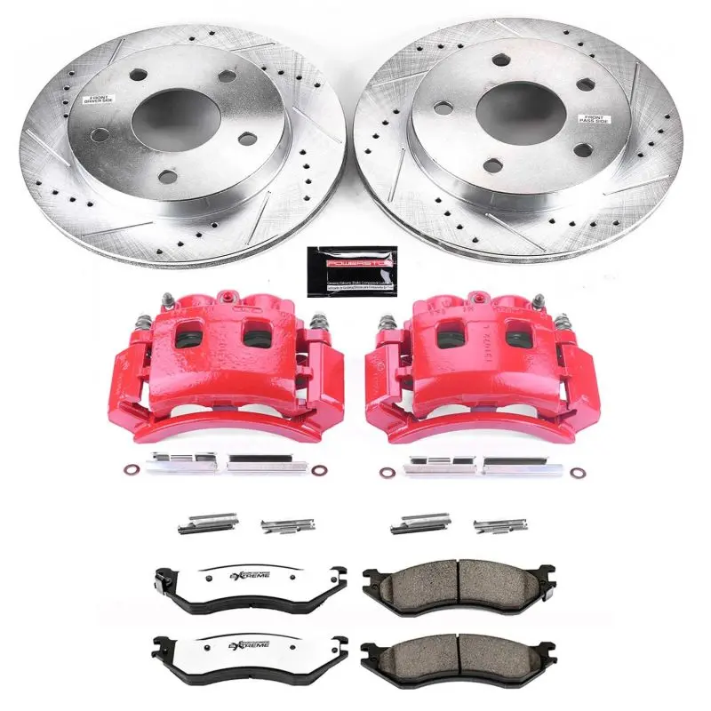 Power Stop 00-01 Dodge Ram 1500 Front Z36 Truck & Tow Kit W/Cals 1