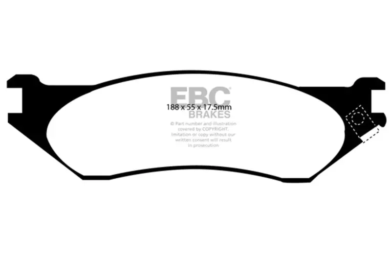 Ebc 98-02 Dodge B150 B1500 Cargo 1500 Van 1/2 Ton Ultimax2 Front Brake Pads 1