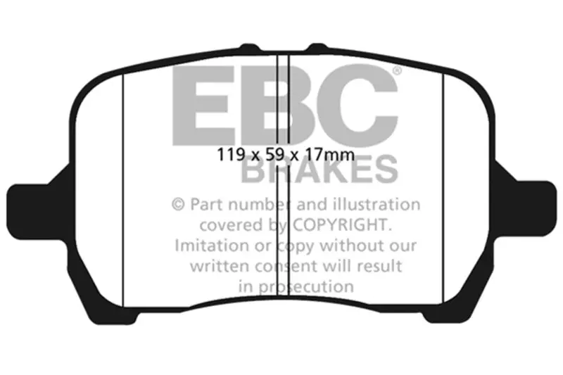 Ebc 04-06 Chevrolet Cobalt 2.0 Supercharged Ultimax2 Front Brake Pads 1