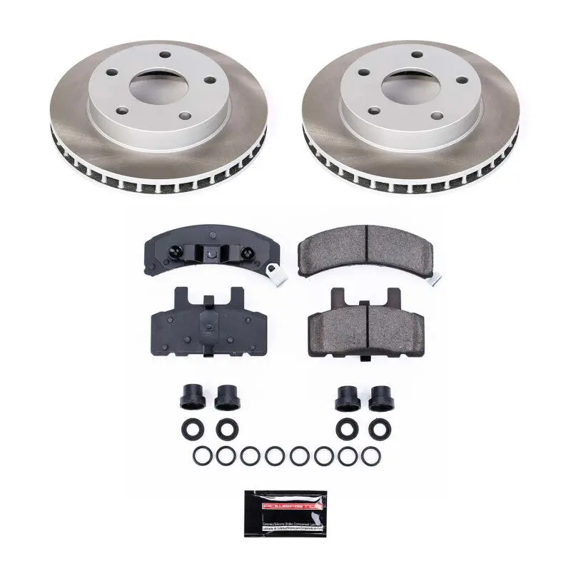 Power Stop 94-99 Dodge Ram 1500 Front Semi-Coated Rotor Kit 1