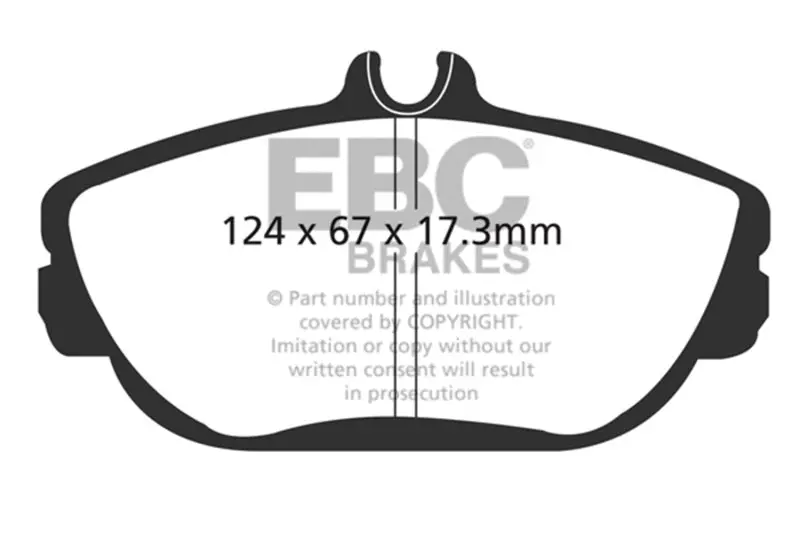 Ebc 94-00 Ford Taurus 3.0 Ultimax2 Front Brake Pads 1