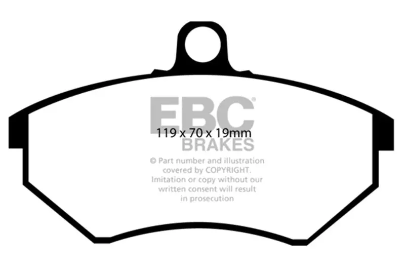 Ebc 89-93 Volkswagen Corrado 1.8 Supercharged Ultimax2 Front Brake Pads 1