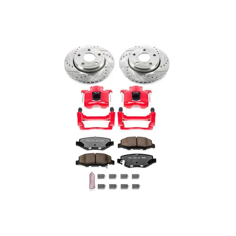 Power Stop 07-17 Jeep Wrangler Front Z36 Truck & Tow Brake Kit W/Calipers 1