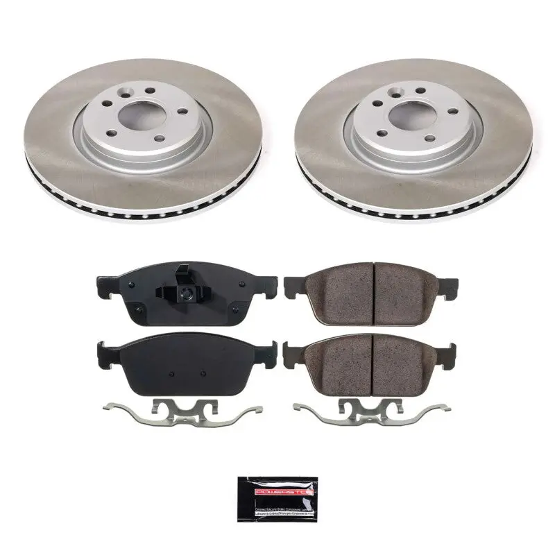Power Stop 14-18 Ford Transit Connect Front Semi-Coated Rotor Kit 1