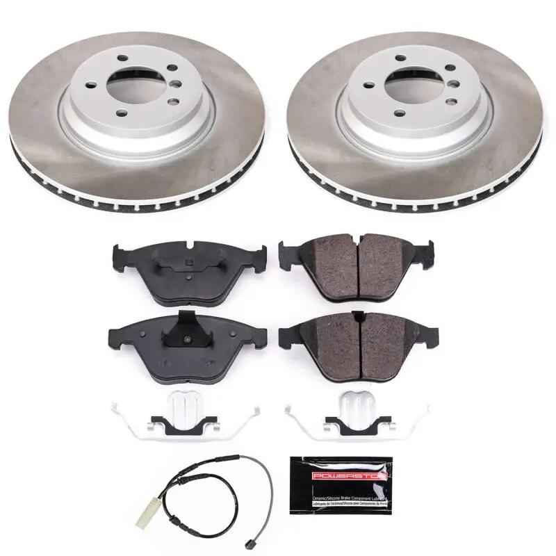 Power Stop 11-13 Bmw 335Is Front Semi-Coated Rotor Kit 1
