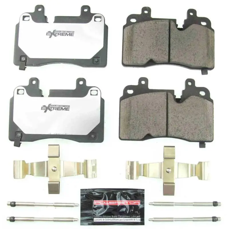 Power Stop 2020 Chevrolet Corvette Front Z26 Extreme Street Brake Pads W/Hardware 1