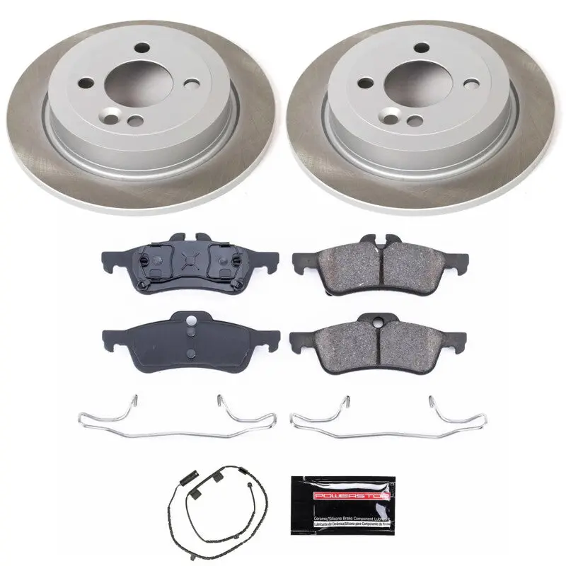 Power Stop 02-06 Mini Cooper Rear Semi-Coated Rotor Kit 1