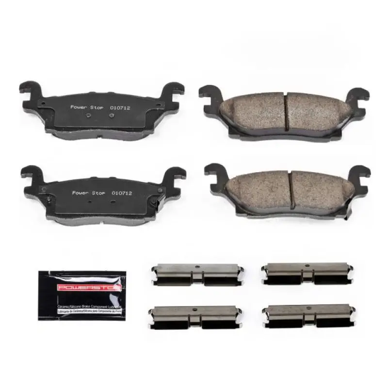 Power Stop 06-10 Hummer H3 Rear Z23 Evolution Sport Brake Pads W/Hardware 1