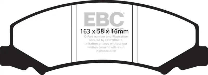 Ebc 08-09 Buick Allure (Canada) 5.3 Ultimax2 Front Brake Pads 1